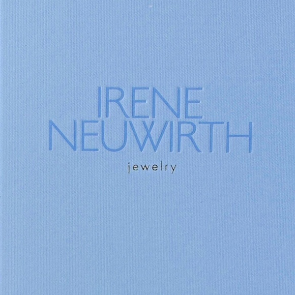 Designer IRENE NEUWIRTH 18K Yellow Gold Oval Lapis Lazuli Diamond Drop Earrings - Picture 2 of 15